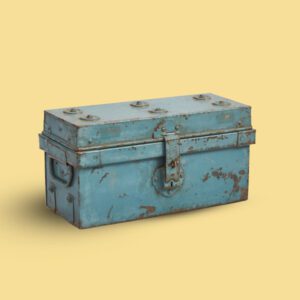 Vintage Metal Trunk